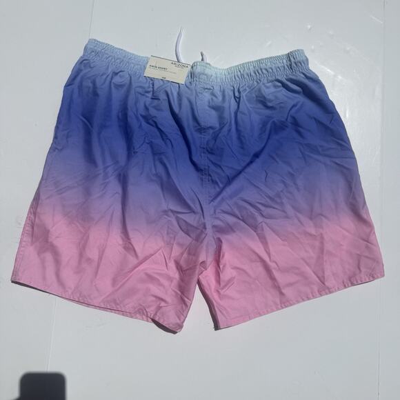 Arizona Jean Co Swim Shorts Men’s XXL Blue & Pink Ombre 6.5” Inseam Mesh Lined - Picture 2 of 8